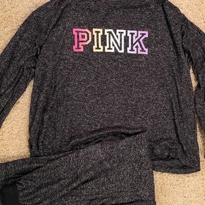 Pink brand size large pj set! Really good condition!
